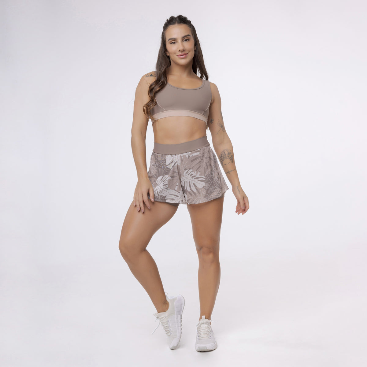 Top Lines Decote Costas - Marrom Trufa & Café com Leite