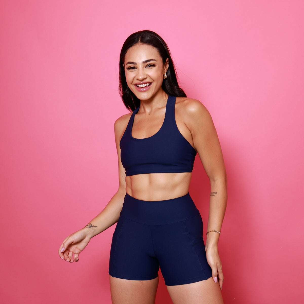 Top Nadador Slim - Azul Marinho