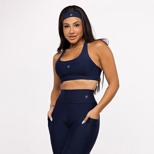 Top Nadador Slim - Marinho Profundo