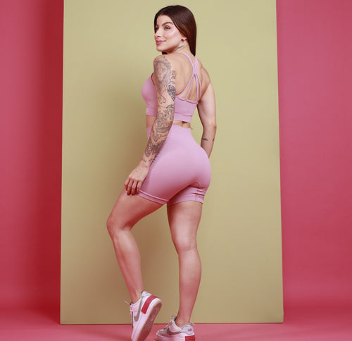 Top Nadador Alças Seamless - Rosa Cárdio