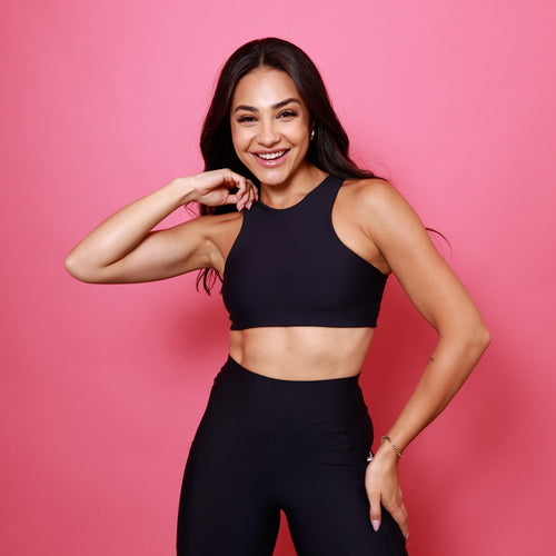 Top Cropped Move - Preto