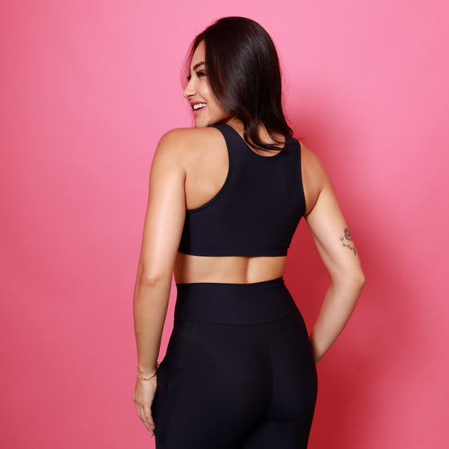 Top Cropped Move - Preto