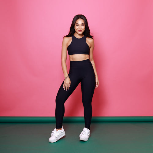 Top Cropped Move - Preto