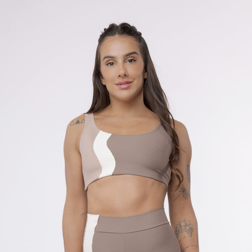 Top Camiseta Wave Tricolor - Tricolor Dunas