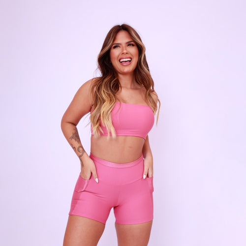 Top Faixa Básico - Rosa Chá