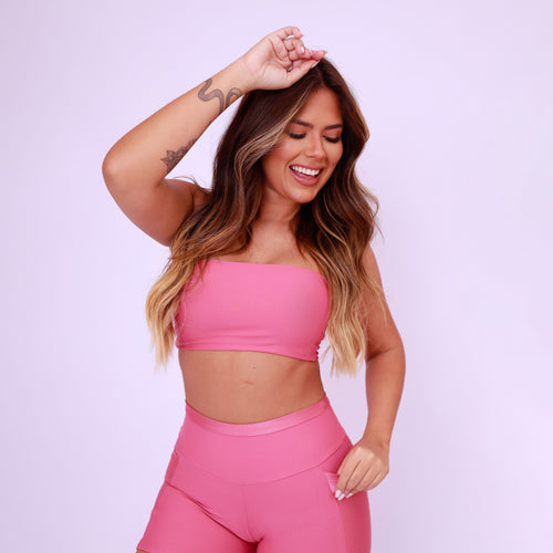 Top Faixa Básico - Rosa Chá