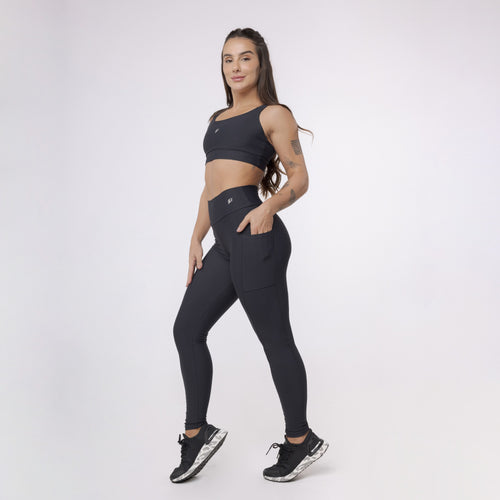 Top Camiseta Alça Elástico - Preto